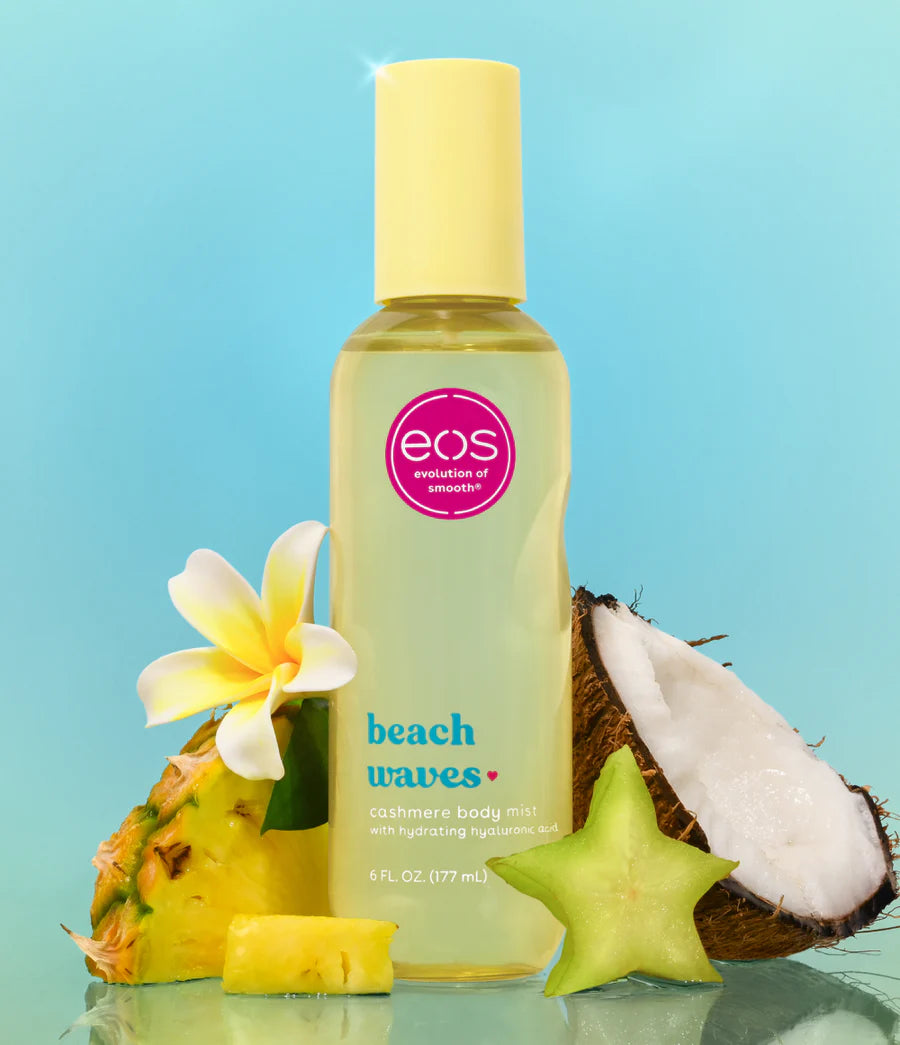 eos beach waves body mist. Purchase from www.americanbodycare.co.uk