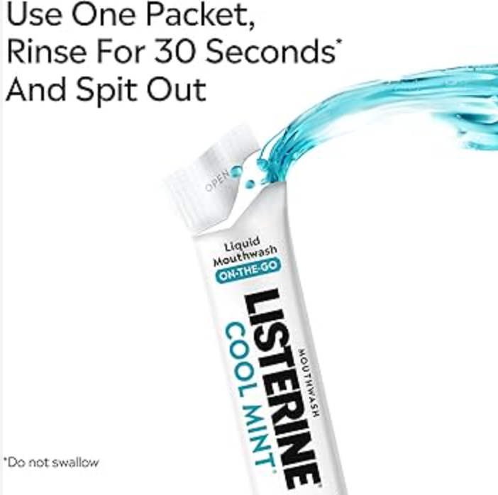 Listerine Cool Mint Mouthwash Packets
