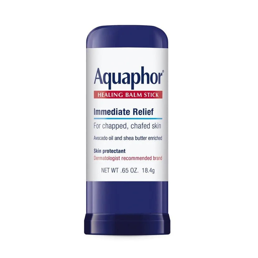 Aquaphor Healing Balm Stick on a white background. Purchase from americanbodycare.co.uk