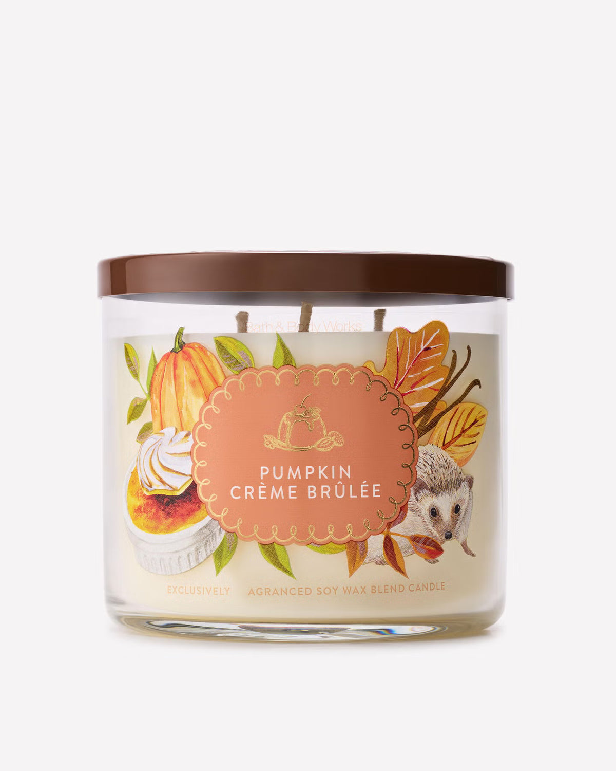 Bath & Body Works Pumpkin Crème Brûlée 3 Wick Candle