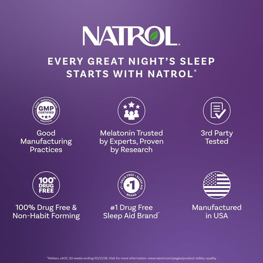 NATROL advertisement on a purple background with certification icons and text. purchase from www.americanbodycare.co.uk
