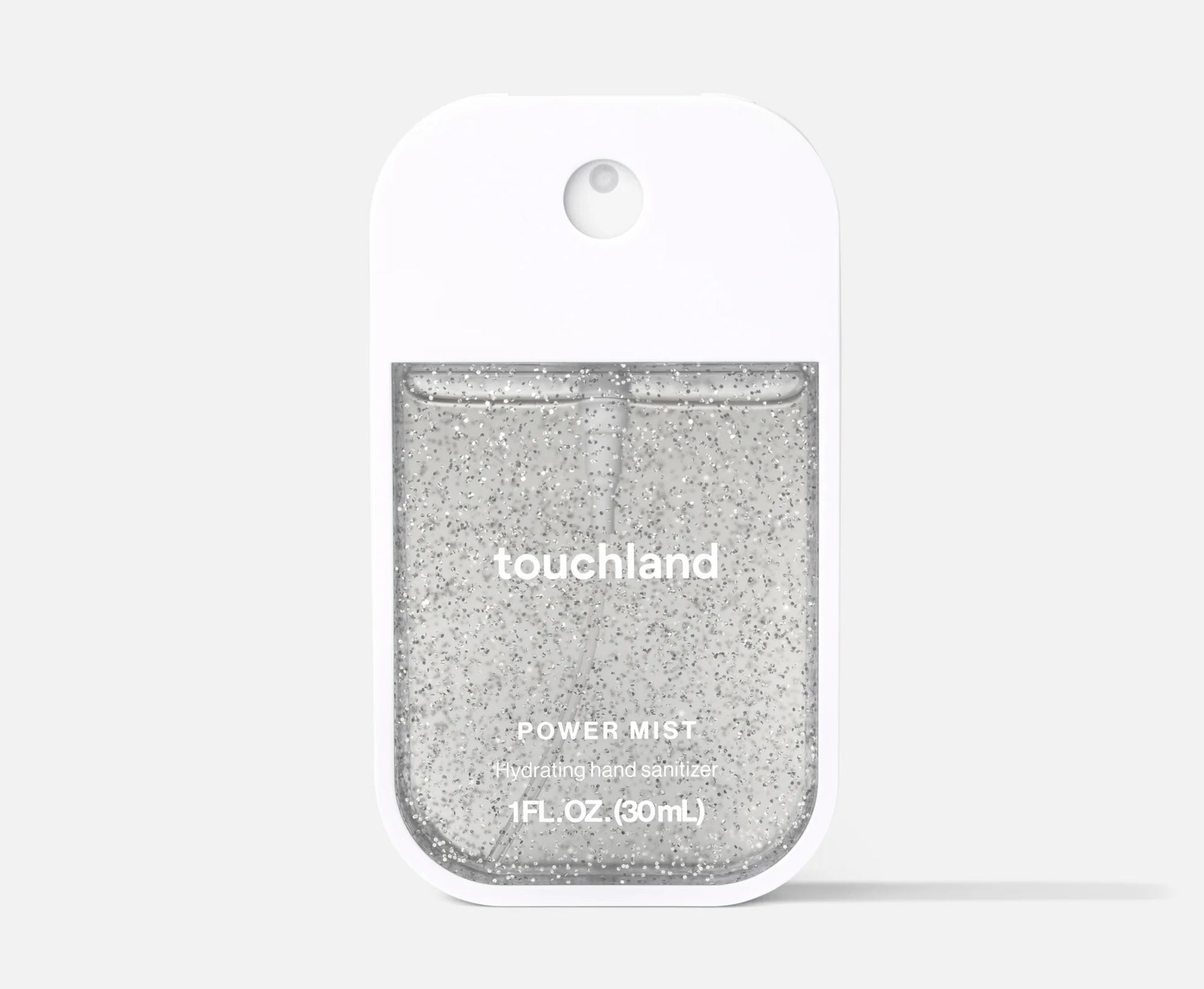 Touchland power mist packaging on a white background. Purchase from americanbodycare.co.uk