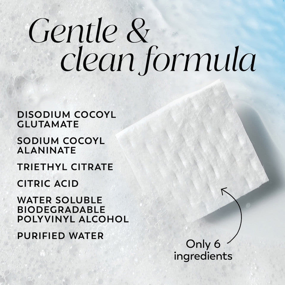 Bar of soap with ingredient list on a light background. Purchase from americanbodycare.co.uk