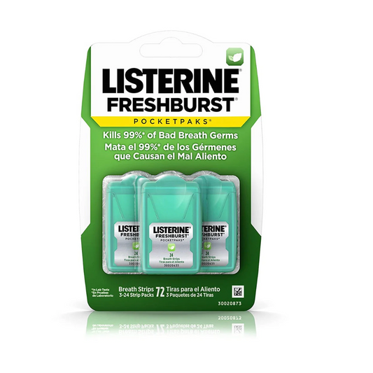 Listerine Fresh Burst PocketPaks 3PK