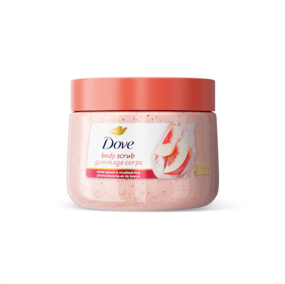 Dove White Peach & Crushed Rice Body Scrub