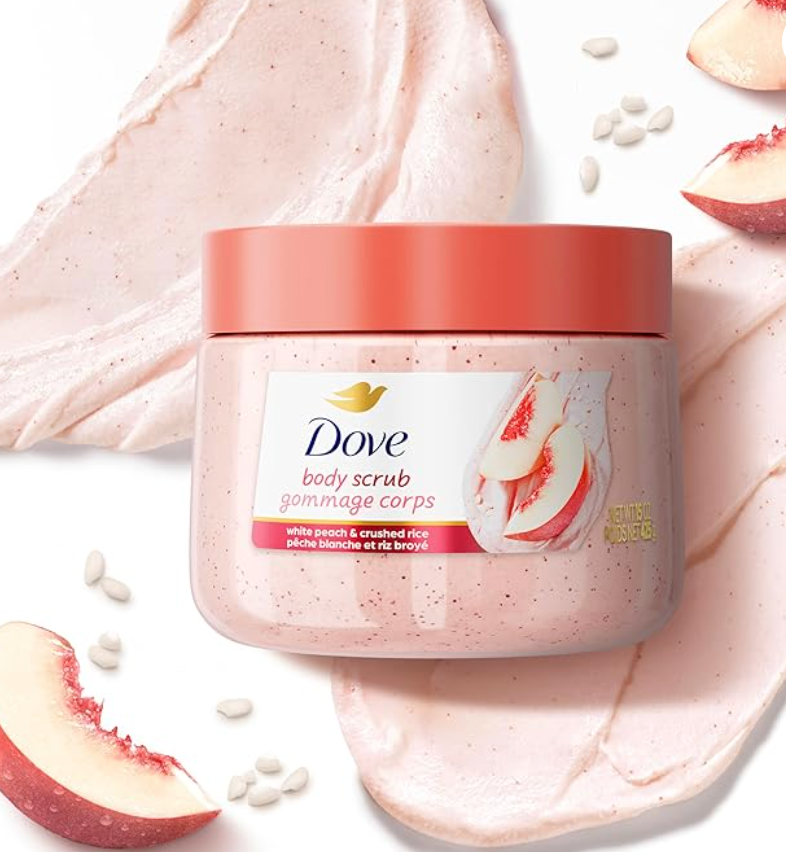 Dove White Peach & Crushed Rice Body Scrub
