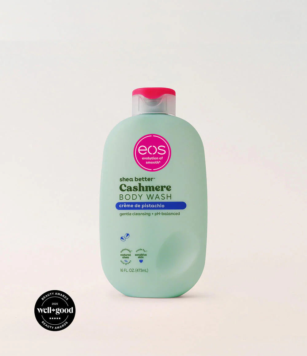 EOS pistachio Body Wash bottle on a white background. purchase from www.americanbodycare.co.uk
