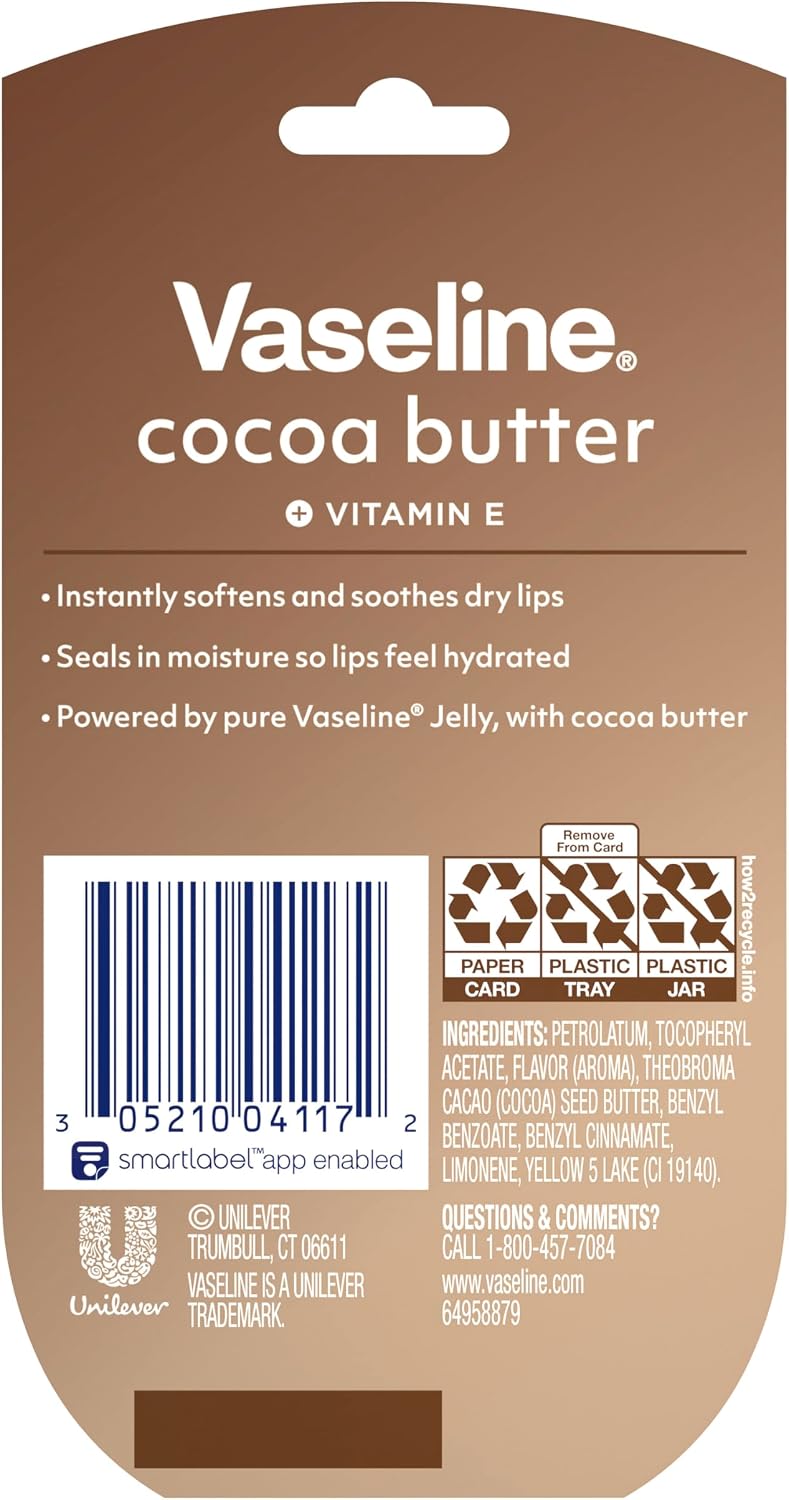Vaseline Cocoa Butter Mini Lip Balm (2 Pack)