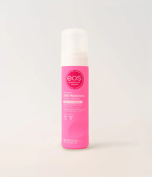 Pink bottle of eos lip balm on a white background purchase from americanbodycare.co.uk