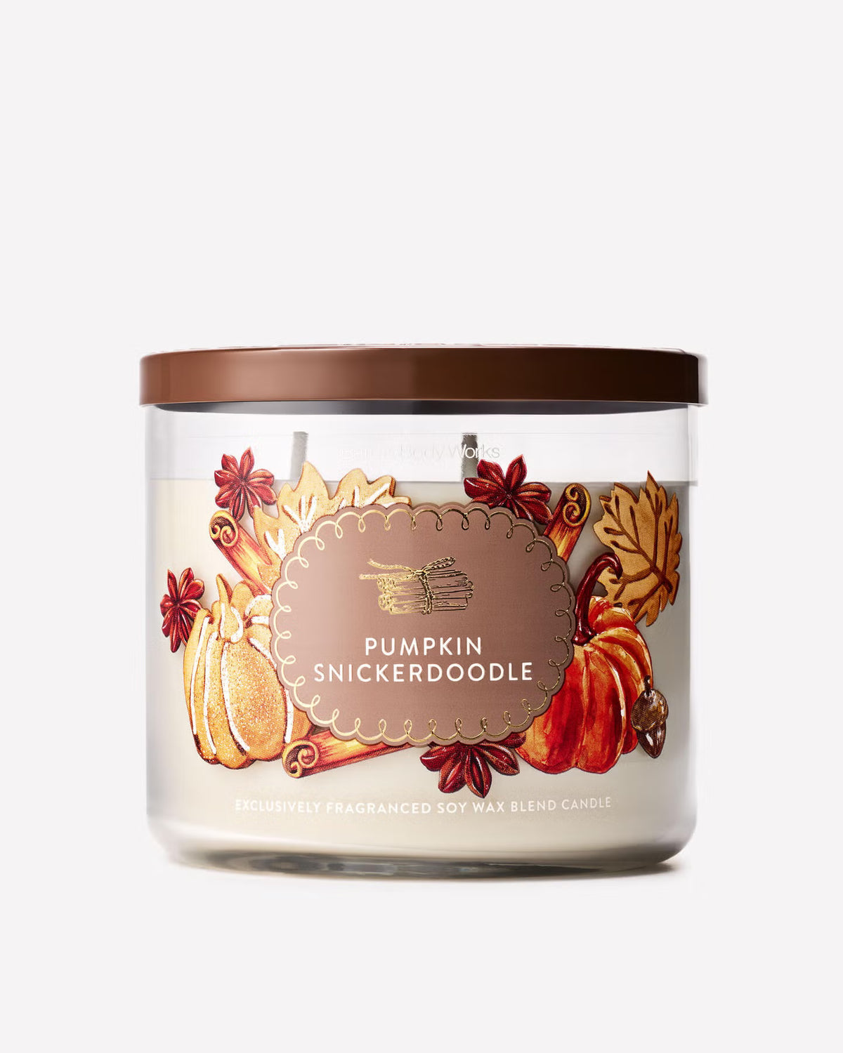 Bath & Body Works Pumpkin Snickerdoodle 3 Wick Candle