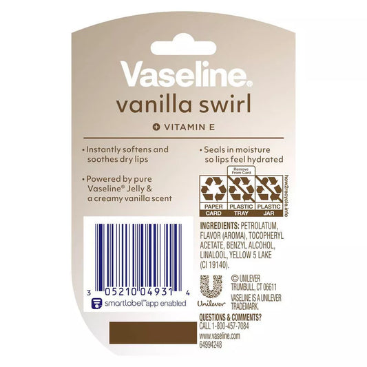 Vaseline Vanilla Swirl Mini Lip Balm